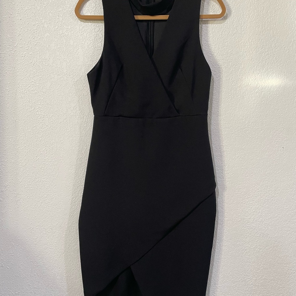 Mustard Seed Black Asymmetrical Dress